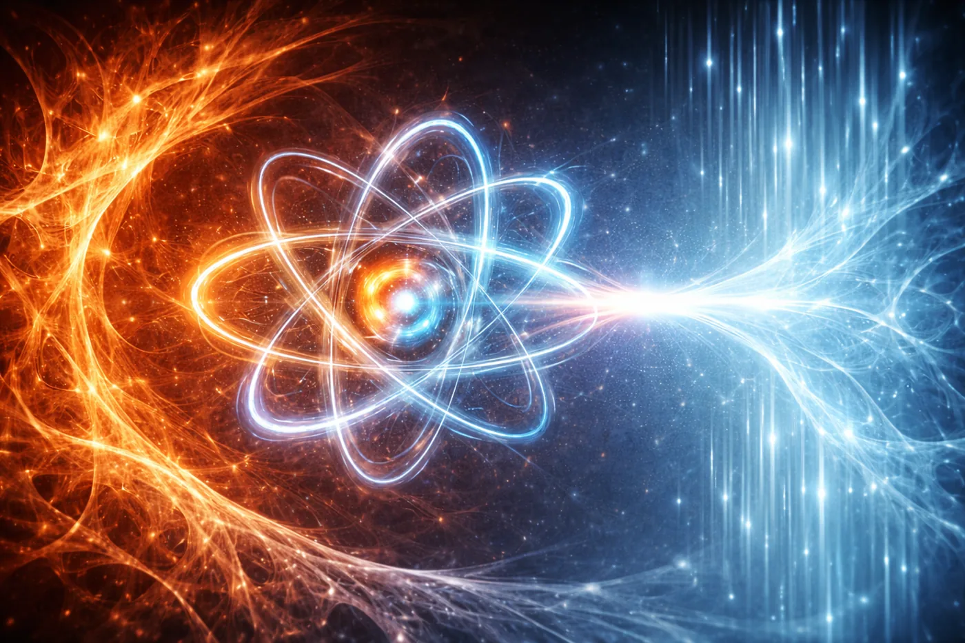 Atom between fire and ice